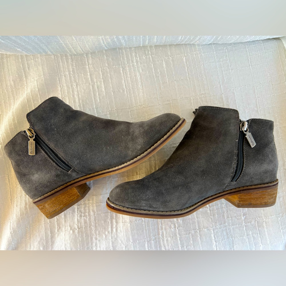 Waterproof Blondo Faux Suede Booties grey